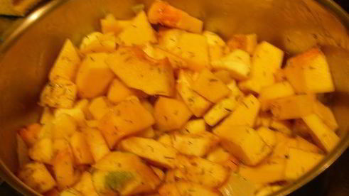 суп-пюре из тыквы и яблока