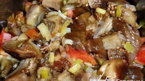 суп-пюре из запеченных баклажанов