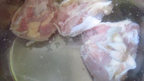 суп пюре на курином бульоне из шампиньонов