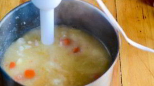 суп-пюре овощной со сливками