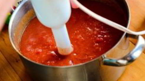 суп-пюре овощной со сливками