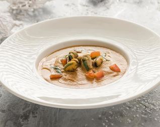 Суп-пюре с мидиями