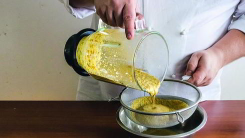 суп-пюре с мидиями