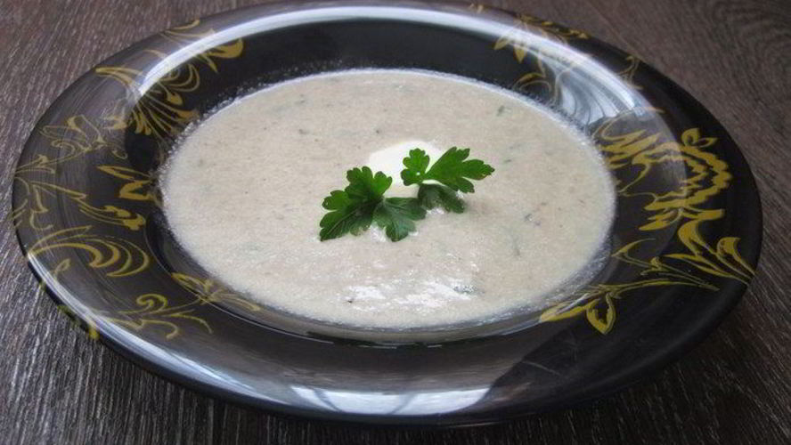 Рецепт супа-пюре с цукини и грибами