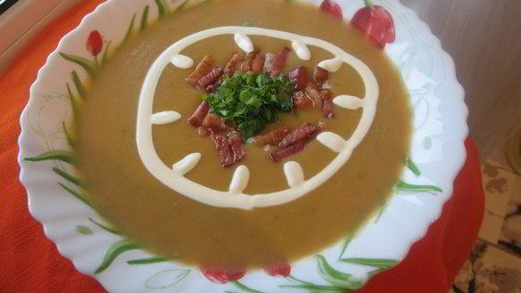 Рецепт Супа-пюре с тыквой на бульоне из сухих белых грибов