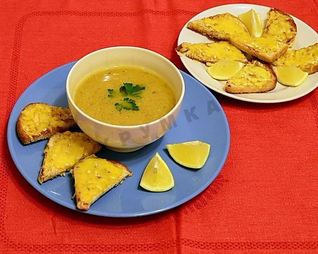 Турецкий чечевичный суп пюре