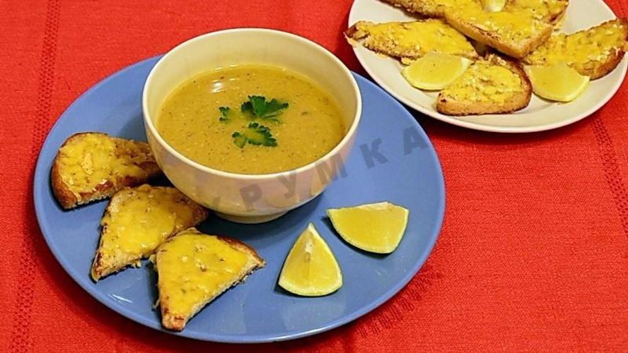 Рецепт турецкого чечевичного супа пюре