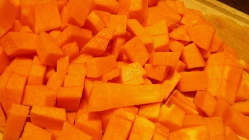 тыквенный суп-пюре с имбирным кремом