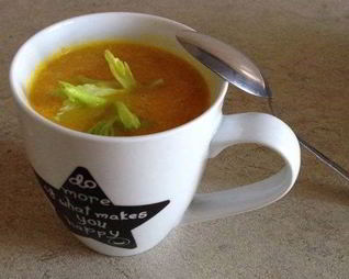 Тыквенный суп пюре с кокосовым молоком и кокосовым маслом