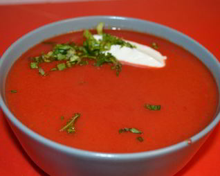 Вегетерианский пряный свекольный суп-пюре