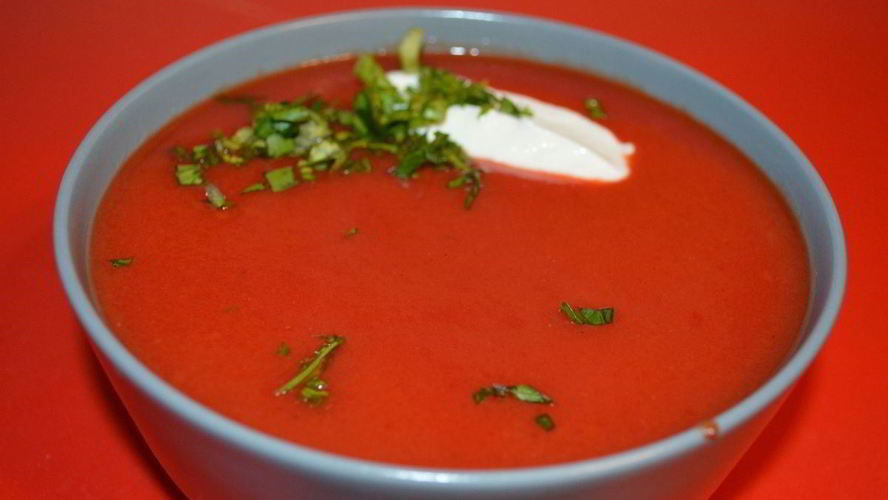 Рецепт вегетерианского пряного свекольного супа-пюре