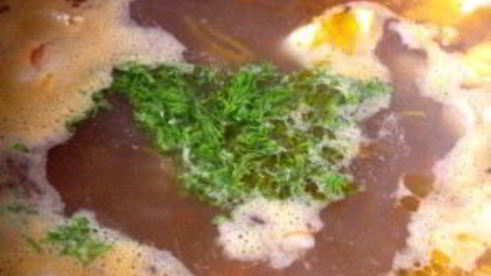 суп рисовый со свининой