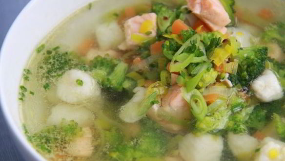 Рецепт Супа с брокколи и рыбой