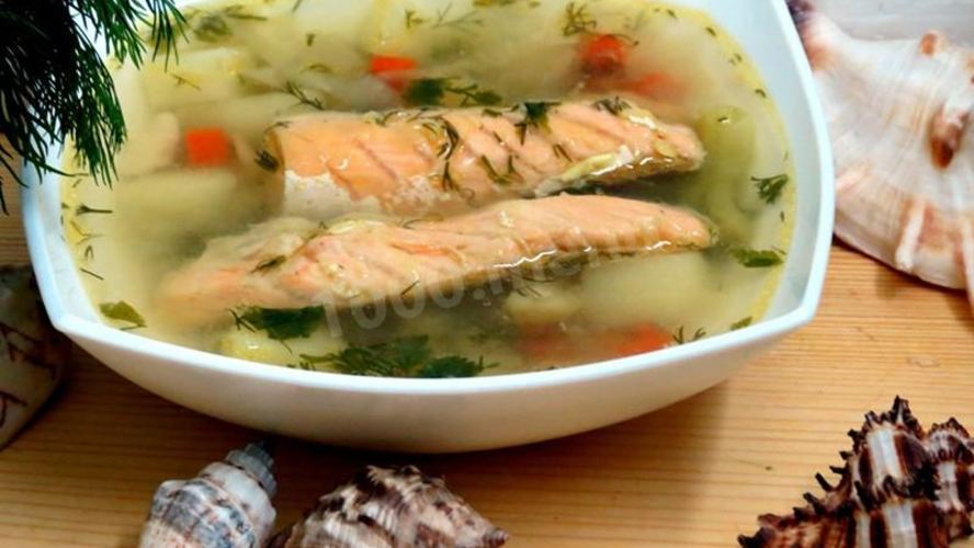 Рецепт супа с брюшками семги