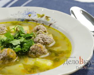 Суп с фрикадельками