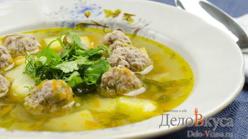 суп с фрикадельками
