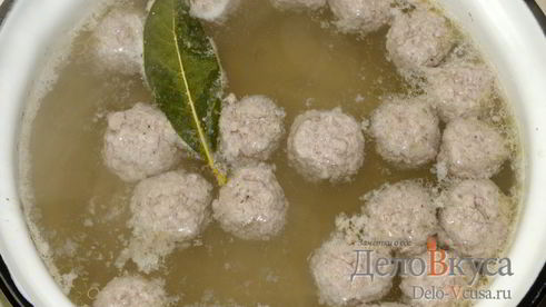 суп с фрикадельками