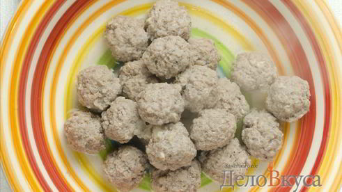 суп с фрикадельками