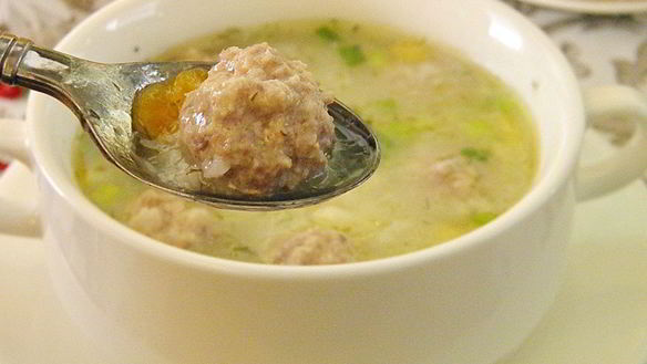 Рецепт Супа с колобками из фарша