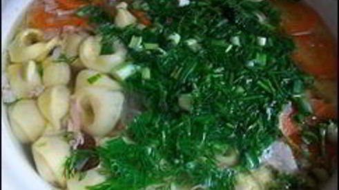 суп с равиоли