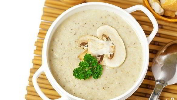 Рецепт Сырного крема-супа с шампиньонами