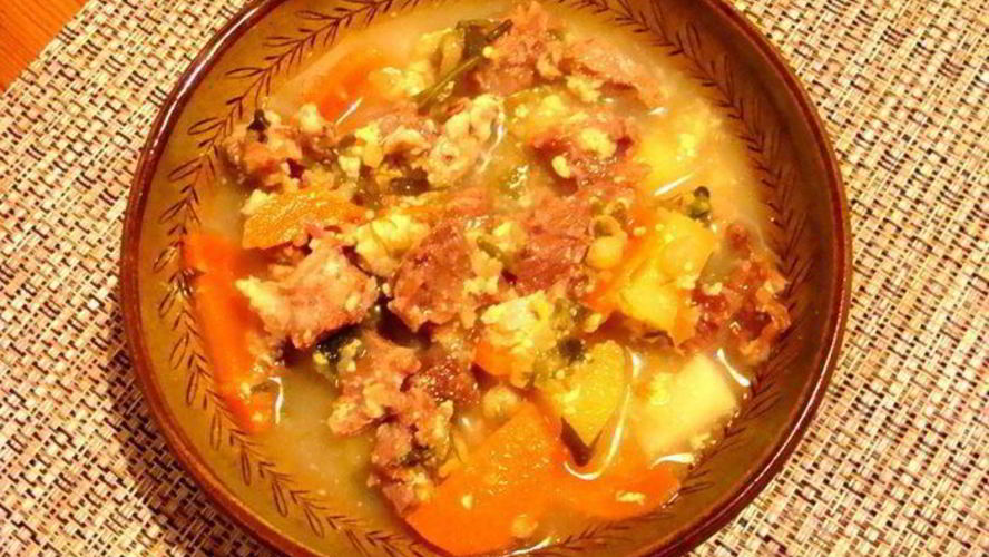 Рецепт сырного супа с говяжьими ребрами