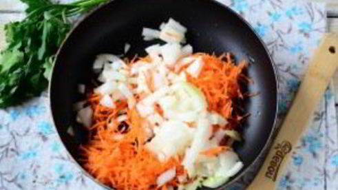 сырный суп с лососем и рисом