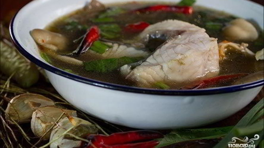 Рецепт тайского рыбного супа