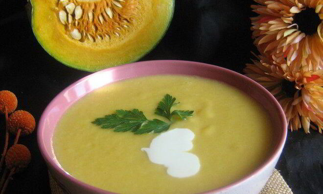 Тыквенный суп по-нормандски