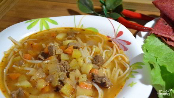 Рецепт Вкусного супа из говядины