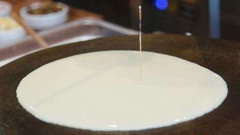 блинчики креп с яйцом и грибами