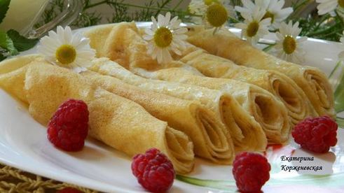 блинчики на кокосовом молоке