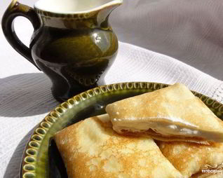 Блинчики на сгущенном молоке