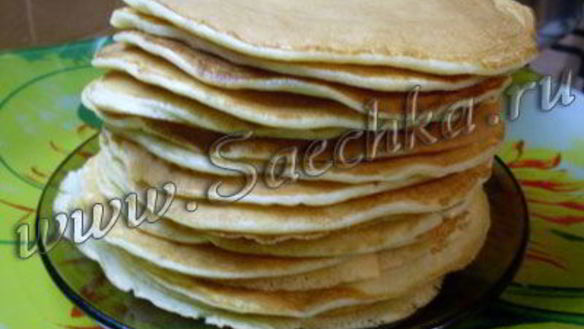 Рецепт Блинчиков по-американски