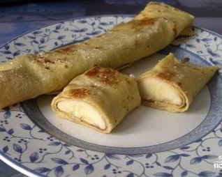 Блинчики с бананом