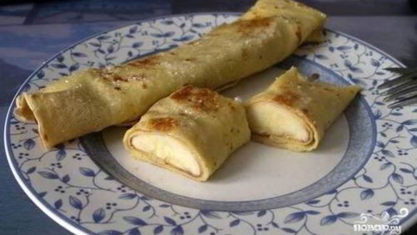 Рецепт Блинчиков с бананом