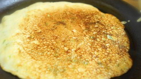 блинчики с сыром и зеленью