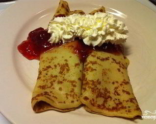 Блинчики с творогом в микроволновке