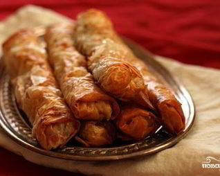 Блинчики с тыквой, беконом и козьим сыром