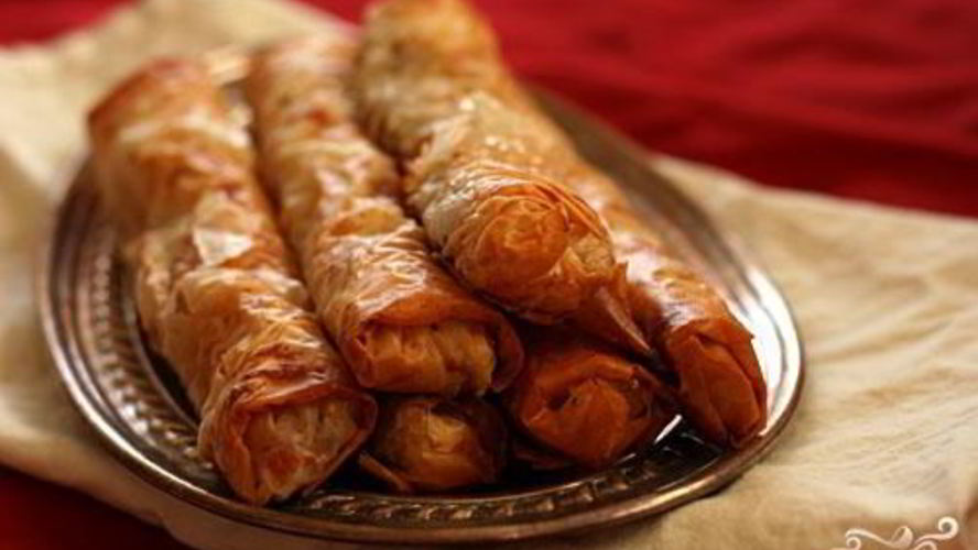 Рецепт блинчиков с тыквой, беконом и козьим сыром