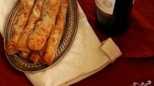 блинчики с тыквой, беконом и козьим сыром