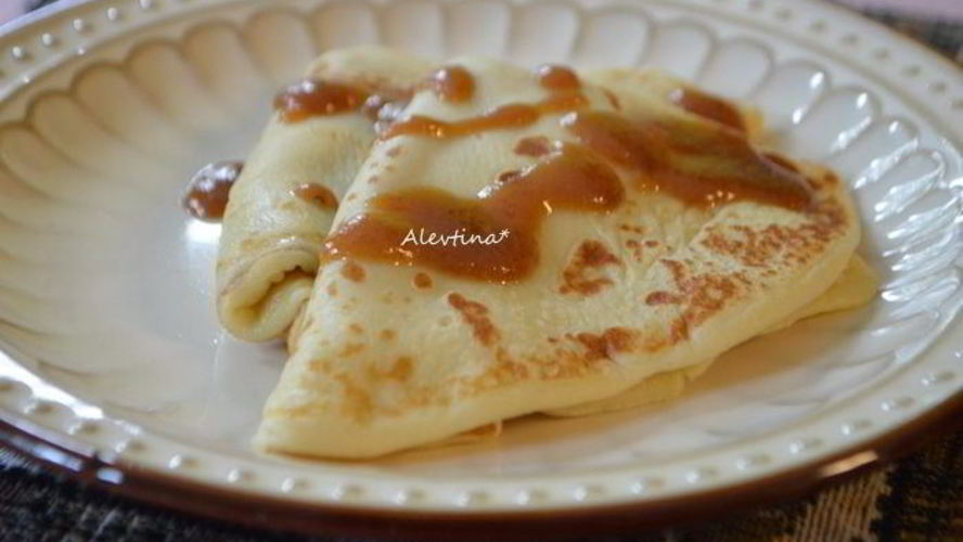 Рецепт блинчиков с яблочным пюре