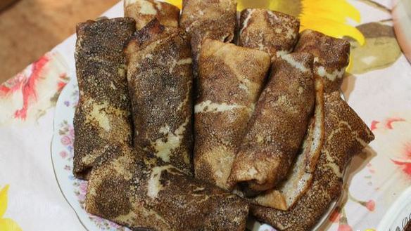 Рецепт Блинчиков с яблоком