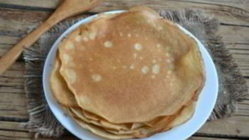 блины без молока