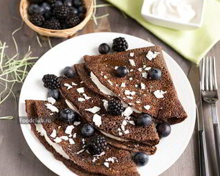 Блины из черемуховой муки