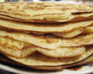 Блины из пшеничной и кукурузной муки