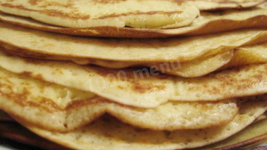Рецепт блинов из пшеничной и кукурузной муки