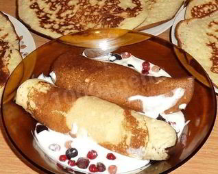 Блины на манке на дрожжах манные