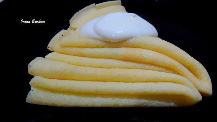 Рецепт блинов на минеральной воде