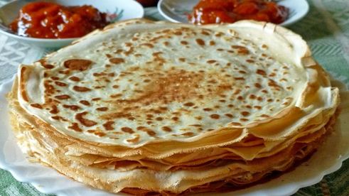 блины на сыворотке тонкие